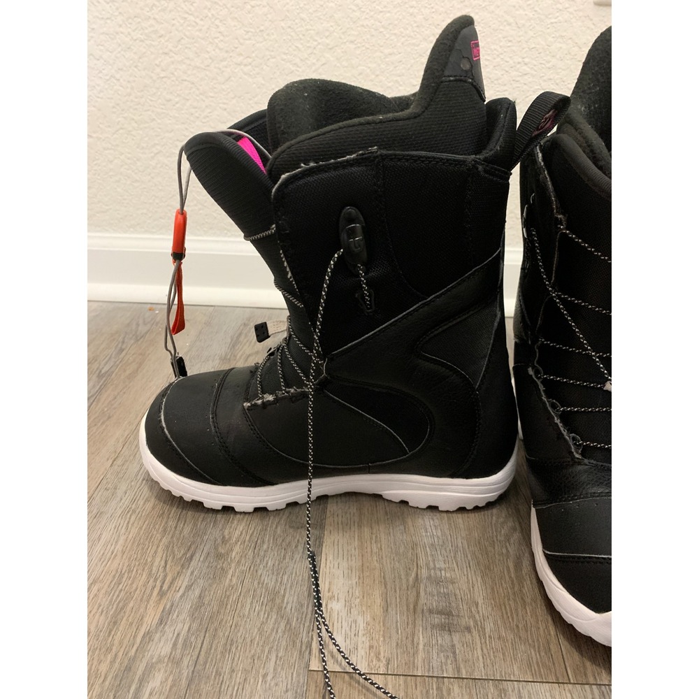 Burton Mint Women's Snowboard Boots Size 8 Black Pink Speed Zone Imprint 1 - Picture 5 of 11